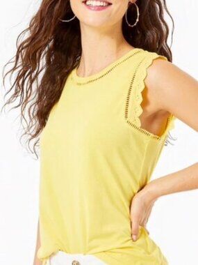Lilly Pulitzer Agee Top St Tropez Yellow